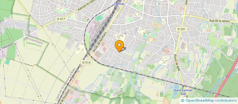 localisation de l'entreprise SCI DES ECOLES  COLMAR