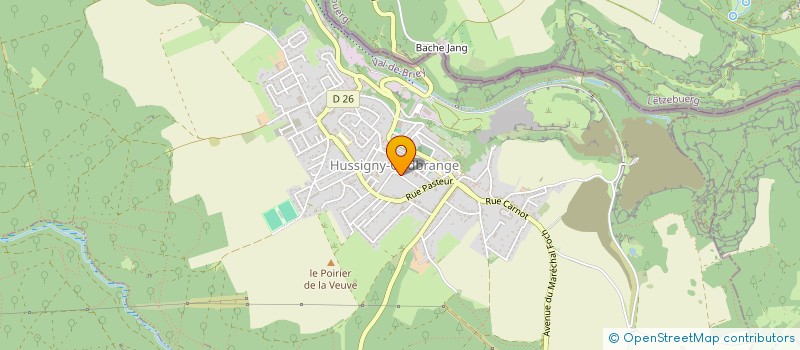 localisation de l'entreprise SCI DES ECOLES  HUSSIGNY-GODBRANGE