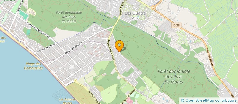 localisation de l'entreprise SCI DES ECOLES  SAINT-JEAN-DE-MONTS