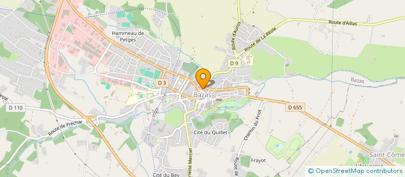 localisation de l'entreprise SCI DES ECOLES  BAZAS