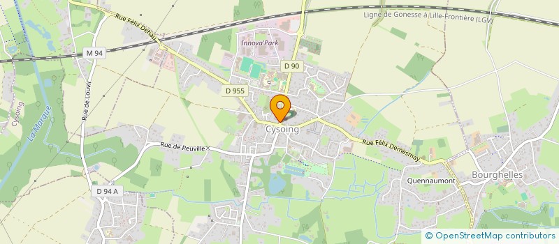 localisation de l'entreprise SCI DES ECOLES  CYSOING