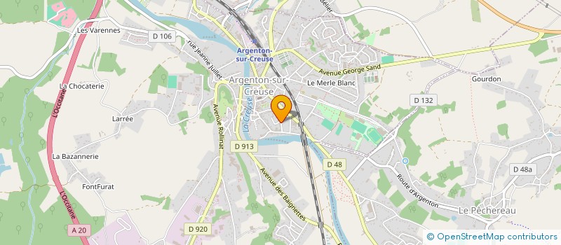 localisation de l'entreprise SCI DES ECOLES à ARGENTON-SUR-CREUSE