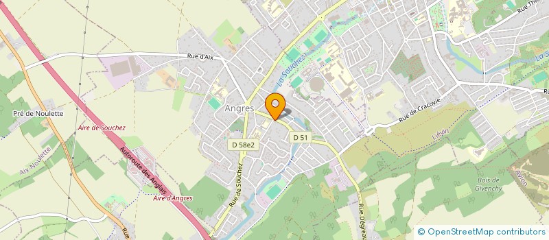 localisation de l'entreprise SCI DES ECOLES à ANGRES