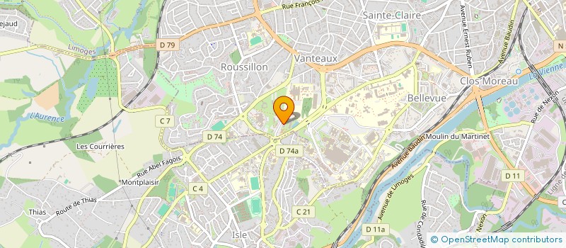 localisation de l'entreprise SCI DES ECOLES à LIMOGES