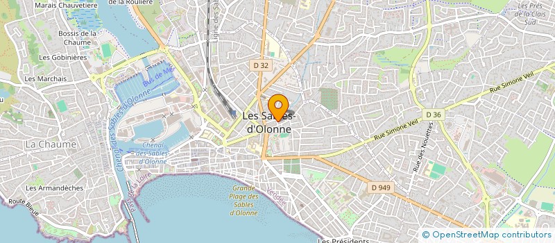 localisation de l'entreprise SCI DES ECOLIERS à LES SABLES D'OLONNE