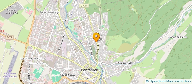 localisation de l'entreprise SCI DES ECONTRES  PONTARLIER