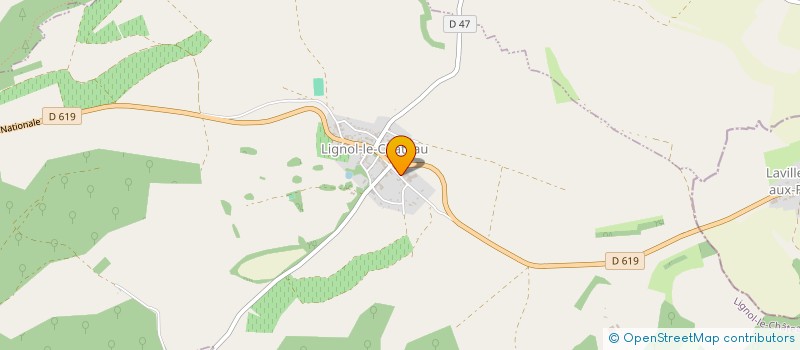 localisation de l'entreprise SCI DES ECORNEES  LIGNOL-LE-CHATEAU