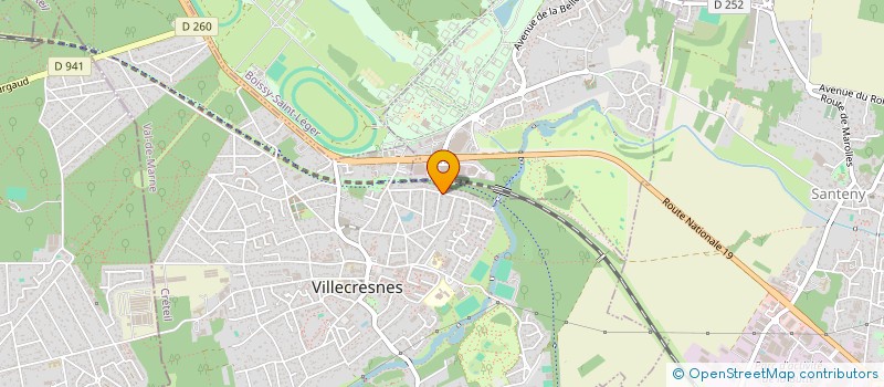 localisation de l'entreprise SCI DES ECOTAIS  VILLECRESNES