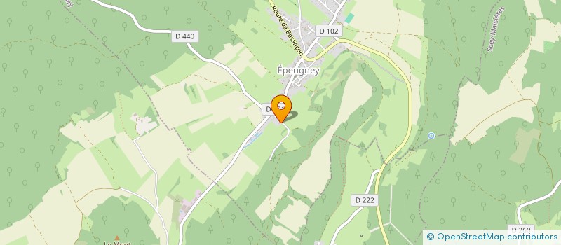 localisation de l'entreprise SCI DES ECOTS  EPEUGNEY