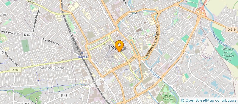 localisation de l'entreprise SCI DES ECREVOLLES  TROYES