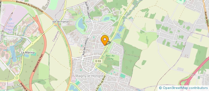 localisation de l'entreprise SCI DES ECRINS  MAGNY-LE-HONGRE