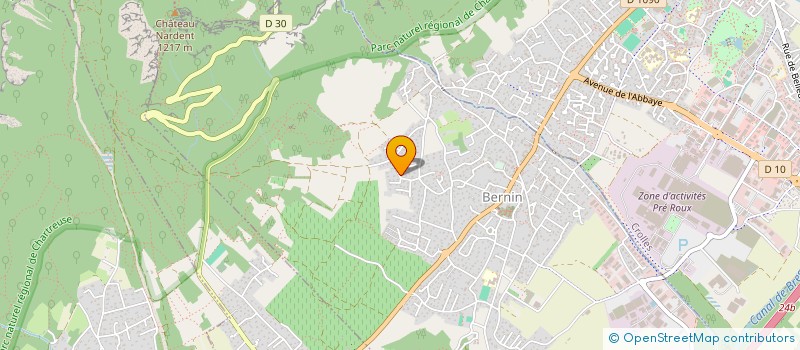 localisation de l'entreprise SCI DES ECRINS  BERNIN