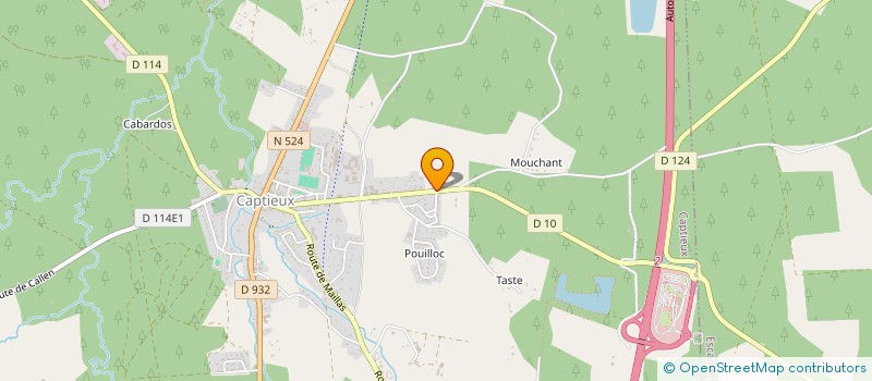 localisation de l'entreprise SCI DES ECUREUILS  CAPTIEUX