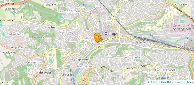 localisation de l'entreprise SCI DES ECUREUILS à QUIMPER