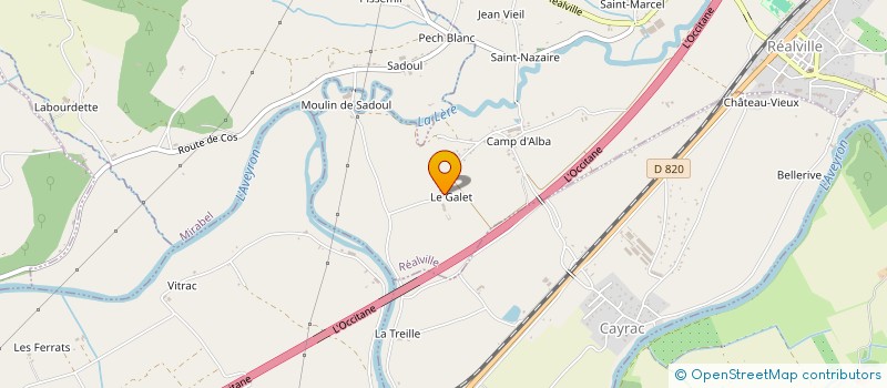 localisation de l'entreprise SCI DES ECUREUILS  REALVILLE