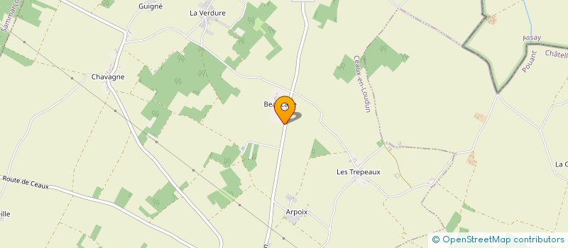 localisation de l'entreprise SCI DES ECUREUILS  CEAUX-EN-LOUDUN