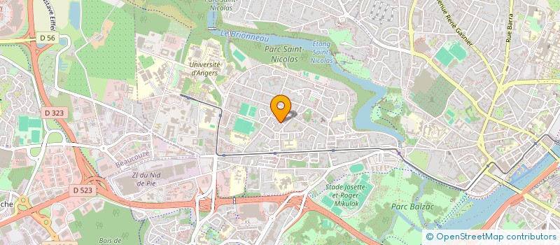 localisation de l'entreprise SCI DES ECUREUILS à ANGERS