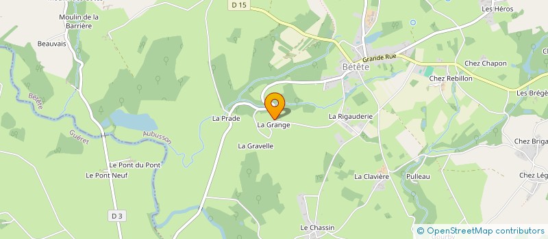 localisation de l'entreprise SCI DES EDELWEISS à BETETE