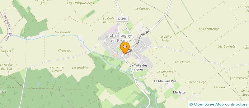 localisation de l'entreprise SCI DES EFFETS  CHAMPIGNY-EN-BEAUCE