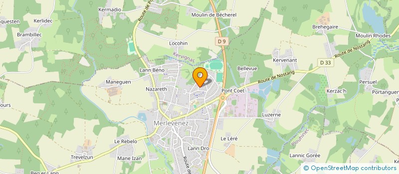 localisation de l'entreprise SCI DES EGLANTIERS  MERLEVENEZ