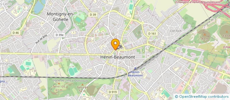 localisation de l'entreprise SCI DES EGLANTINES à HENIN-BEAUMONT