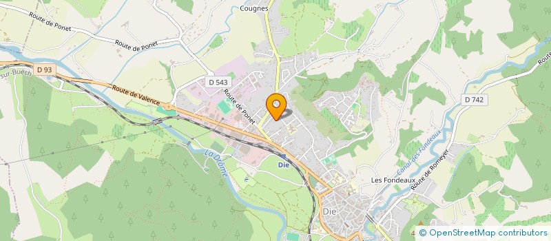 localisation de l'entreprise SCI DES EGLISES à DIE