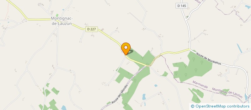 localisation de l'entreprise SCI DES ELUS  MONTIGNAC-DE-LAUZUN