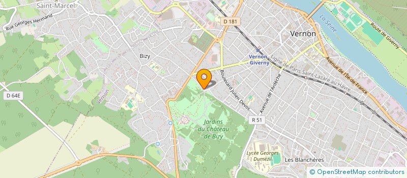 localisation de l'entreprise SCI DES EMBIEZ  VERNON