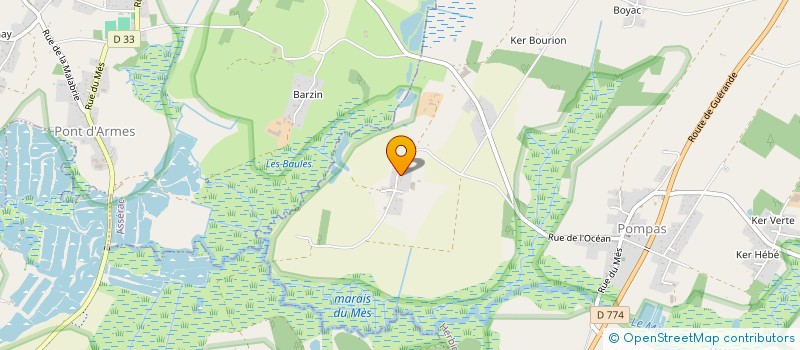 localisation de l'entreprise SCI DES EMBRAIS  ASSERAC