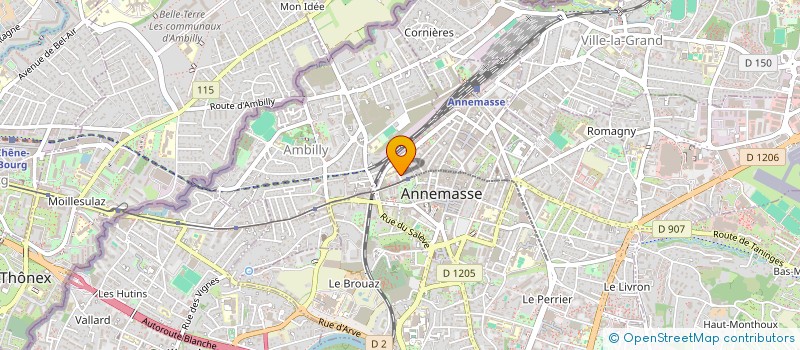 localisation de l'entreprise SCI DES EMBRANCHEMENTS à ANNEMASSE
