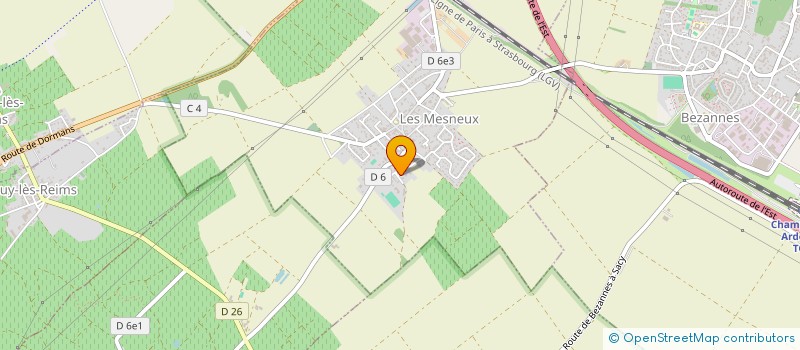 localisation de l'entreprise SCI DES EMBRUNS  LES MESNEUX