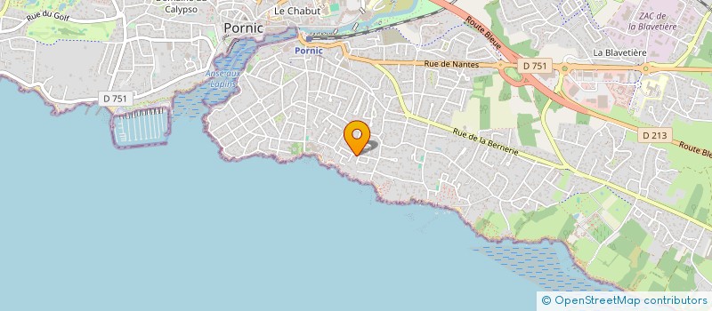 localisation de l'entreprise SCI DES EMBRUNS  PORNIC