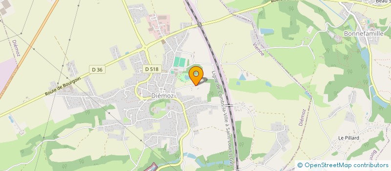 localisation de l'entreprise SCI DES EMERAUDES  DIEMOZ