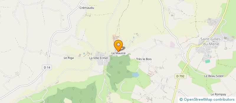 localisation de l'entreprise SCI DES ENCLOS VERTS à LE MENE