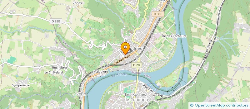 localisation de l'entreprise SCI DES ENFANTS  CONDRIEU