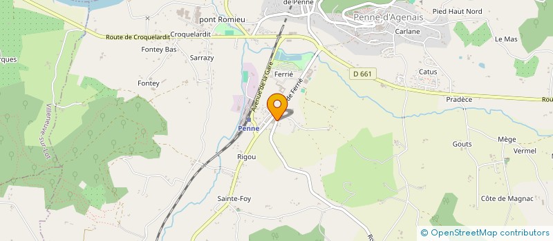 localisation de l'entreprise SCI DES ENFANTS DESPERIERE  PENNE-D'AGENAIS