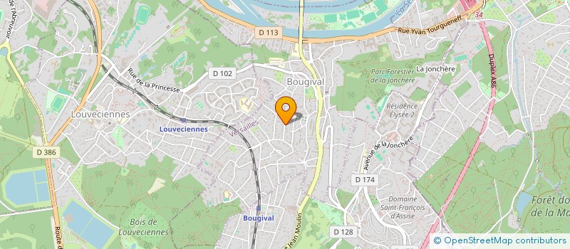 localisation de l'entreprise SCI DES ENTREES  BOUGIVAL