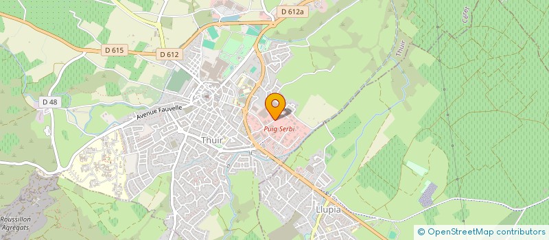 localisation de l'entreprise SCI DES ENTREPOTS AUDOIS  THUIR