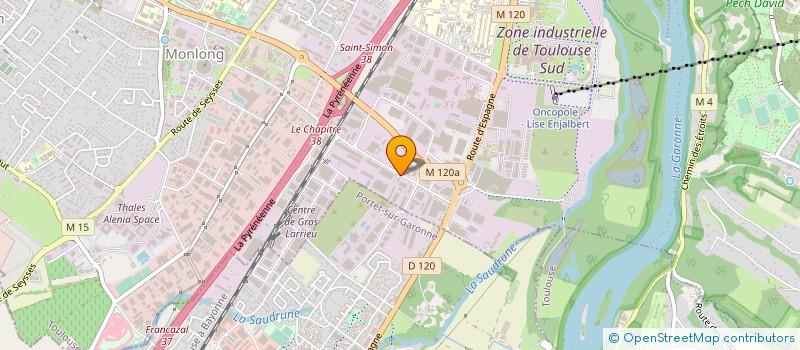 localisation de l'entreprise SCI DES ENTREPOTS DE LARRIEU à TOULOUSE
