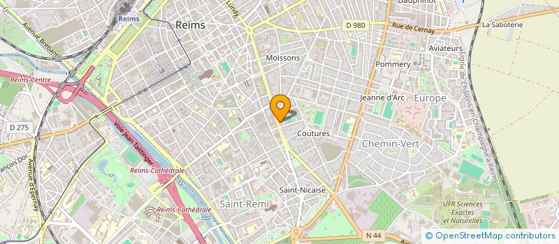 localisation de l'entreprise SCI DES ENTREPOTS DU COMMERCE  REIMS