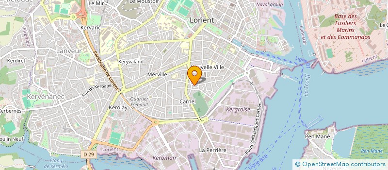 localisation de l'entreprise SCI DES ENTREPOTS FINISTERIENS  LORIENT