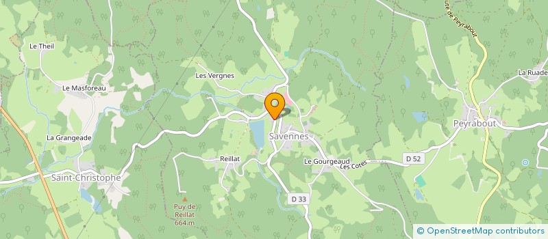localisation de l'entreprise SCI DES ENTREPRENEURS  GUERET