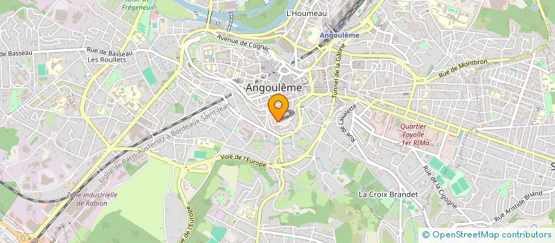 localisation de l'entreprise SCI DES ENTREPRENEURS à ANGOULEME