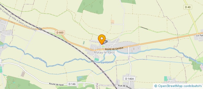 localisation de l'entreprise SCI DES ENTREPRENEURS  MALAY-LE-PETIT