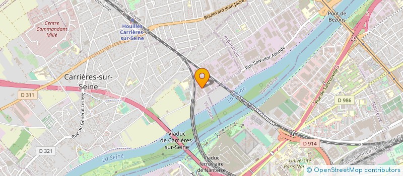 localisation de l'entreprise SCI DES ENTREPRENEURS à CARRIERES-SUR-SEINE