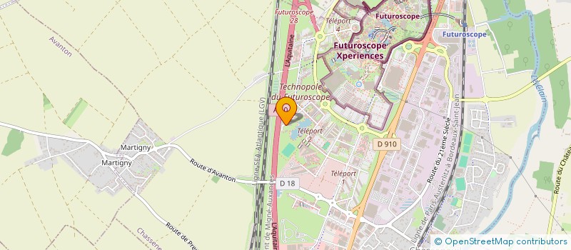 localisation de l'entreprise SCI DES ENTREPRENEURS DU 23 AVENUE CASSIN  CHASSENEUIL-DU-POITOU