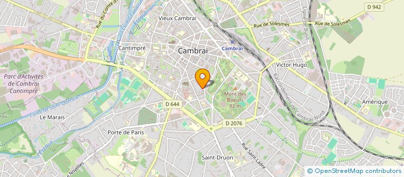 localisation de l'entreprise SCI DES EP GNAUDS  CAMBRAI