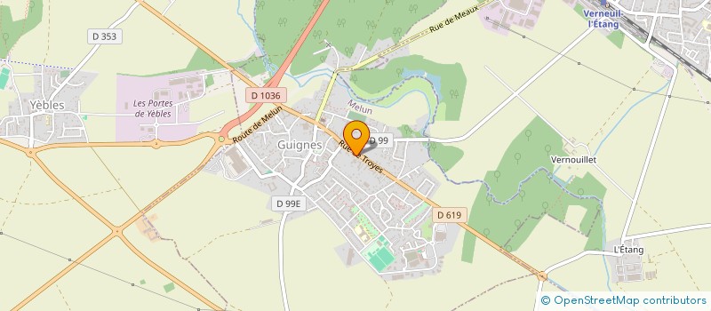 localisation de l'entreprise SCI DES ERABLES à GUIGNES