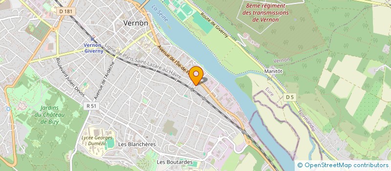 localisation de l'entreprise SCI DES ERABLES  VERNON