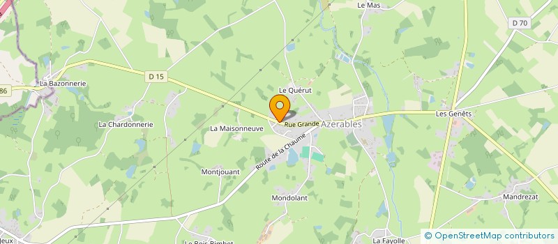 localisation de l'entreprise SCI DES ERABLES  AZERABLES